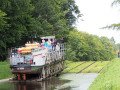 I znów statek rusza w stronę Elbląga- tu widok z lądu